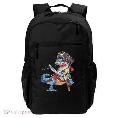 Dinosaur T Rex Pirate Jolly Roger Halloween Funny Backpack