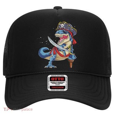 Dinosaur T Rex Pirate Jolly Roger Halloween Funny Hat