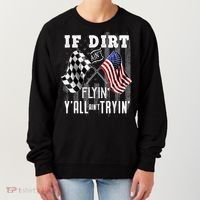 Dirt Track Racing Motocross Stock Car Racing Funny Gift Women's Sweatshirt thumb 0