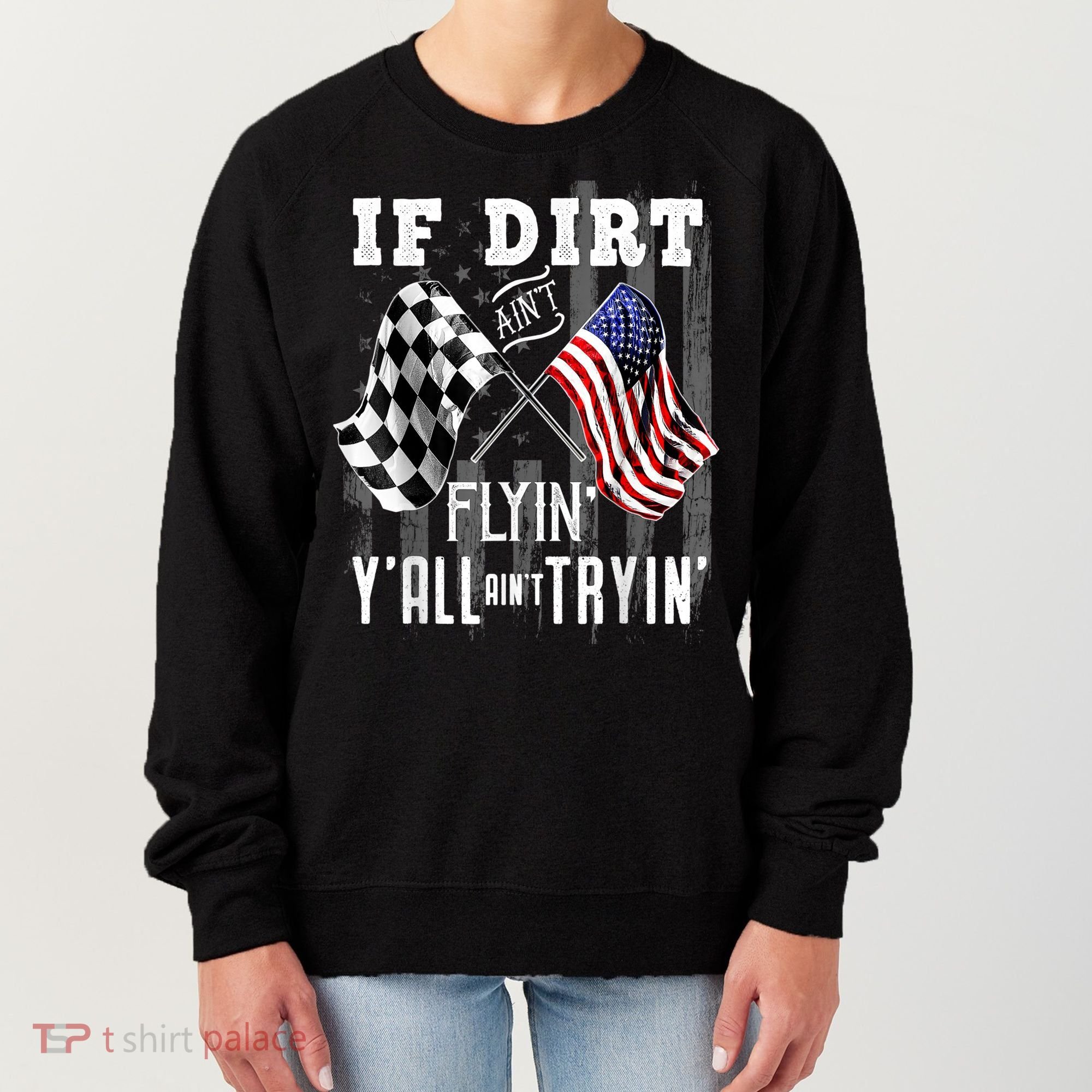 Dirt Track Racing Motocross Stock Car Racing Funny Gift Women's Sweatshirt