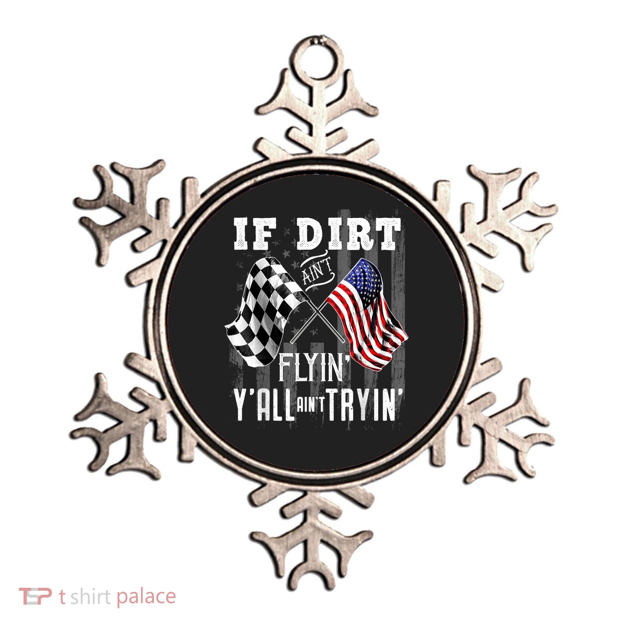 Dirt Track Racing Motocross Stock Car Racing Funny Gift Ornament