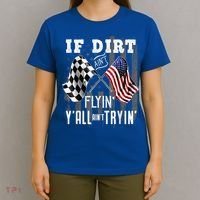 Dirt Track Racing Motocross Stock Car Racing Funny Gift T-Shirt thumb 4