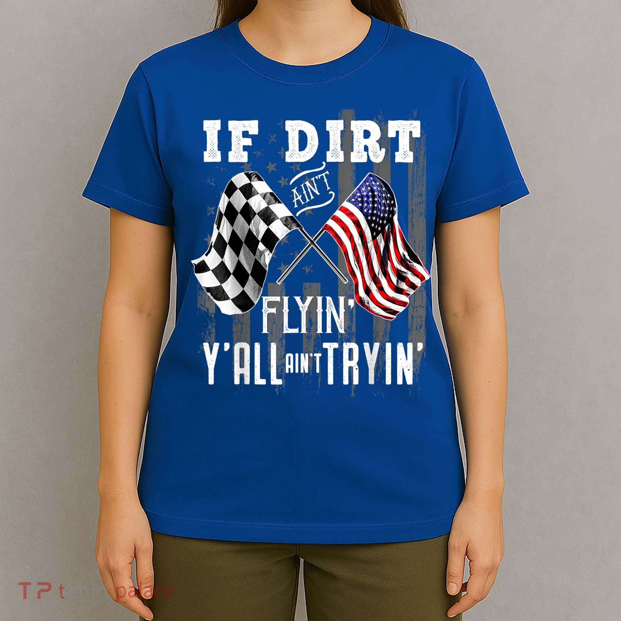 Dirt Track Racing Motocross Stock Car Racing Funny Gift T-Shirt