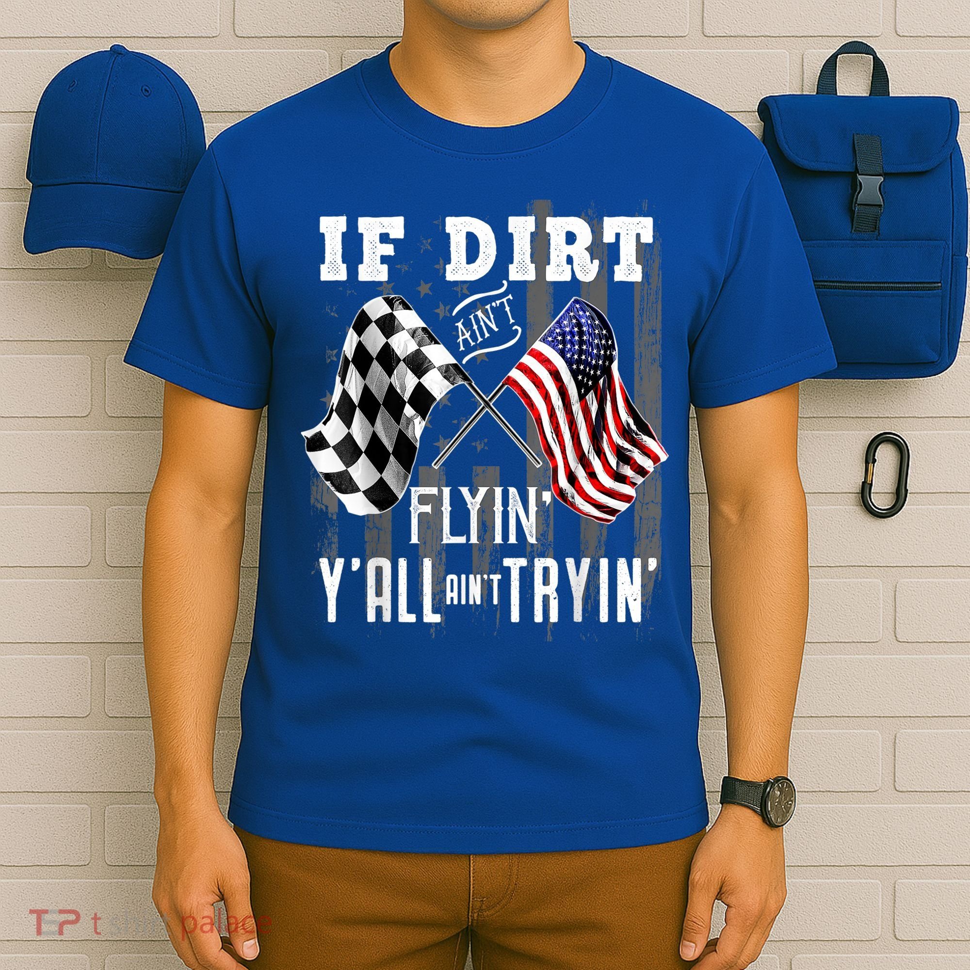 Dirt Track Racing Motocross Stock Car Racing Funny Gift T-Shirt