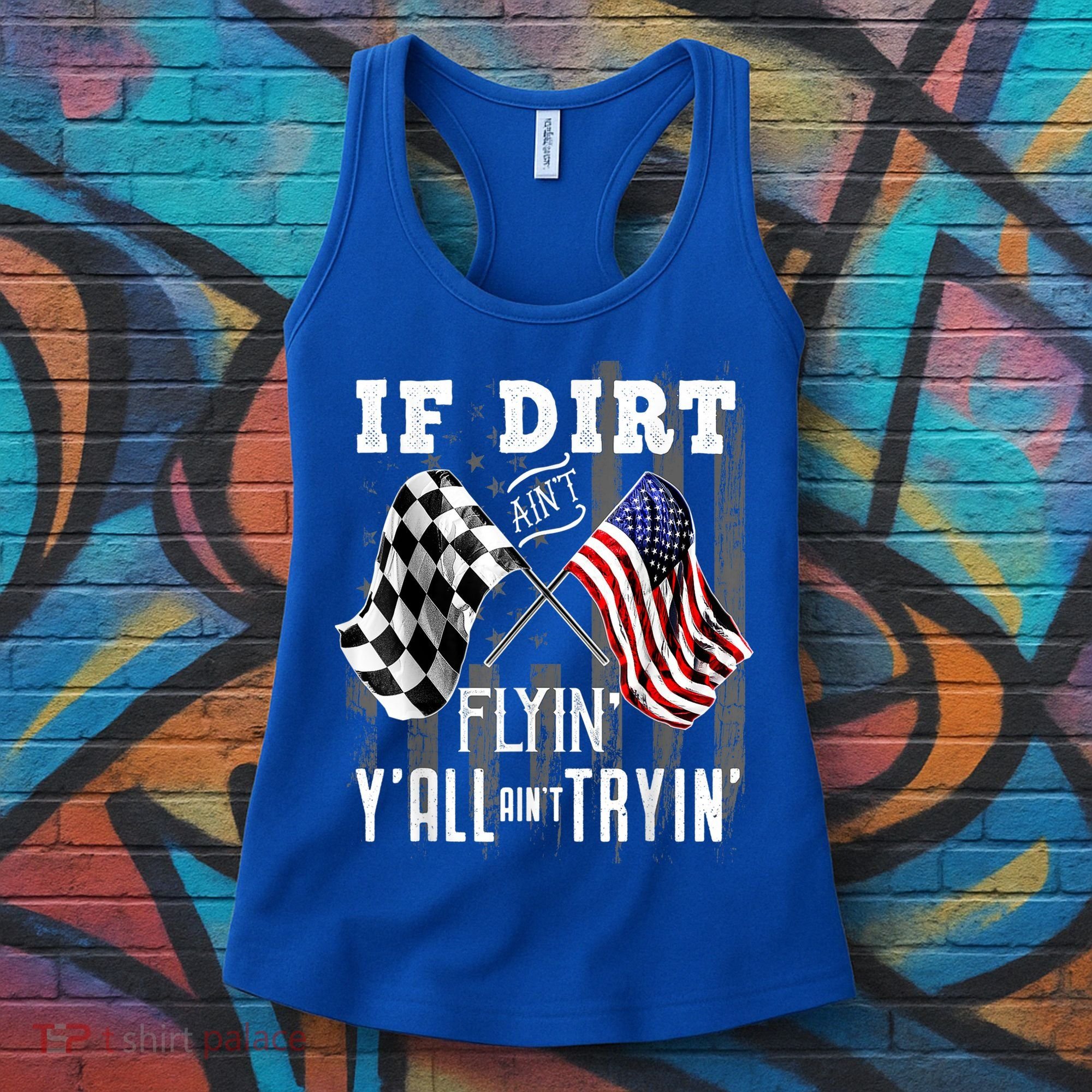Dirt Track Racing Motocross Stock Car Racing Funny Gift Women's Tank Top