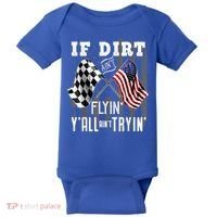 Dirt Track Racing Motocross Stock Car Racing Funny Gift Baby Bodysuit thumb 0