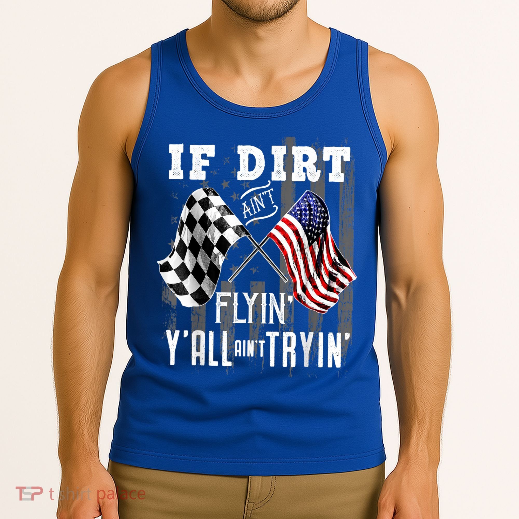 Dirt Track Racing Motocross Stock Car Racing Funny Gift Tank Top