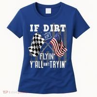 Dirt Track Racing Motocross Stock Car Racing Funny Gift Women's T-Shirt thumb 0