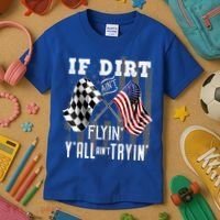 Dirt Track Racing Motocross Stock Car Racing Funny Gift Kids T-Shirt thumb 3
