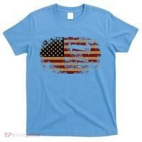 Dirt Track Racing Sprint Car Vintage Usa American Flag Gift T-Shirt thumb 0