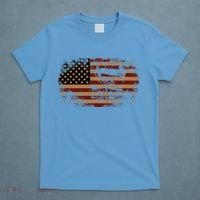 Dirt Track Racing Sprint Car Vintage Usa American Flag Gift T-Shirt thumb 4