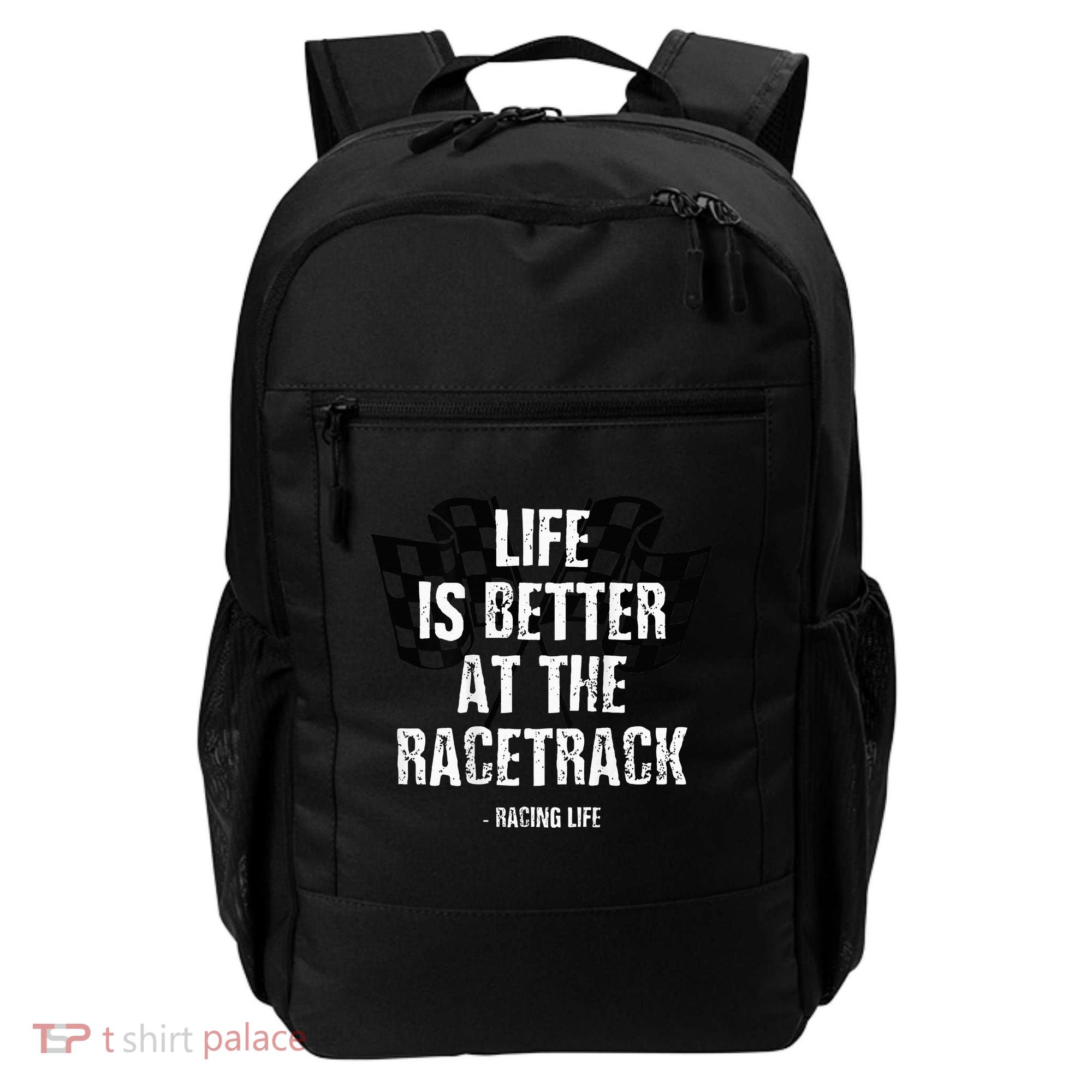 Dirt Track Racing Gear Checker Flag Racing Race Flag Backpack