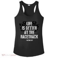 Dirt Track Racing Gear Checker Flag Racing Race Flag Ladies PosiCharge Competitor Racerback Tank thumb 0
