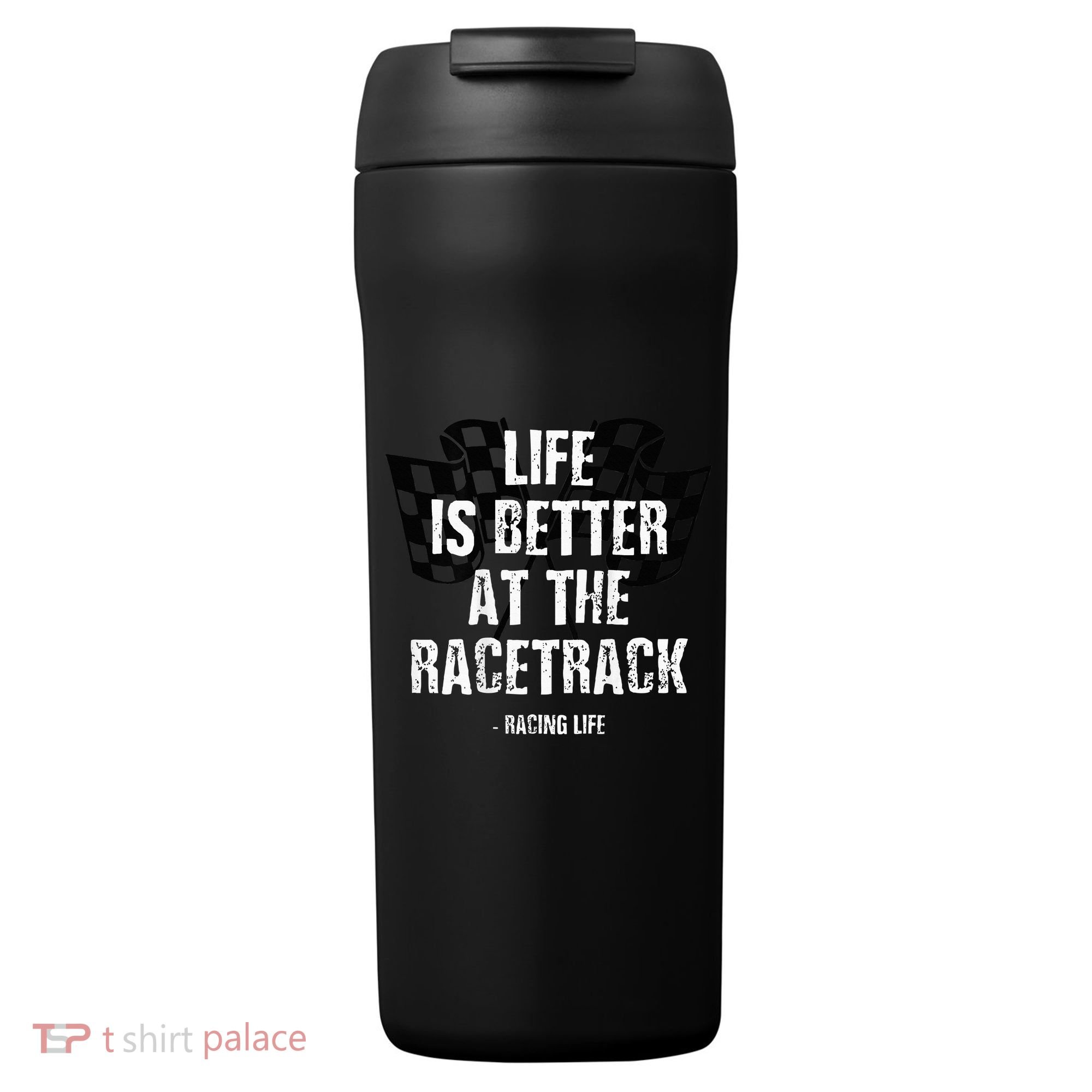 Dirt Track Racing Gear Checker Flag Racing Race Flag 24oz Duet Stainless Steel Tumbler