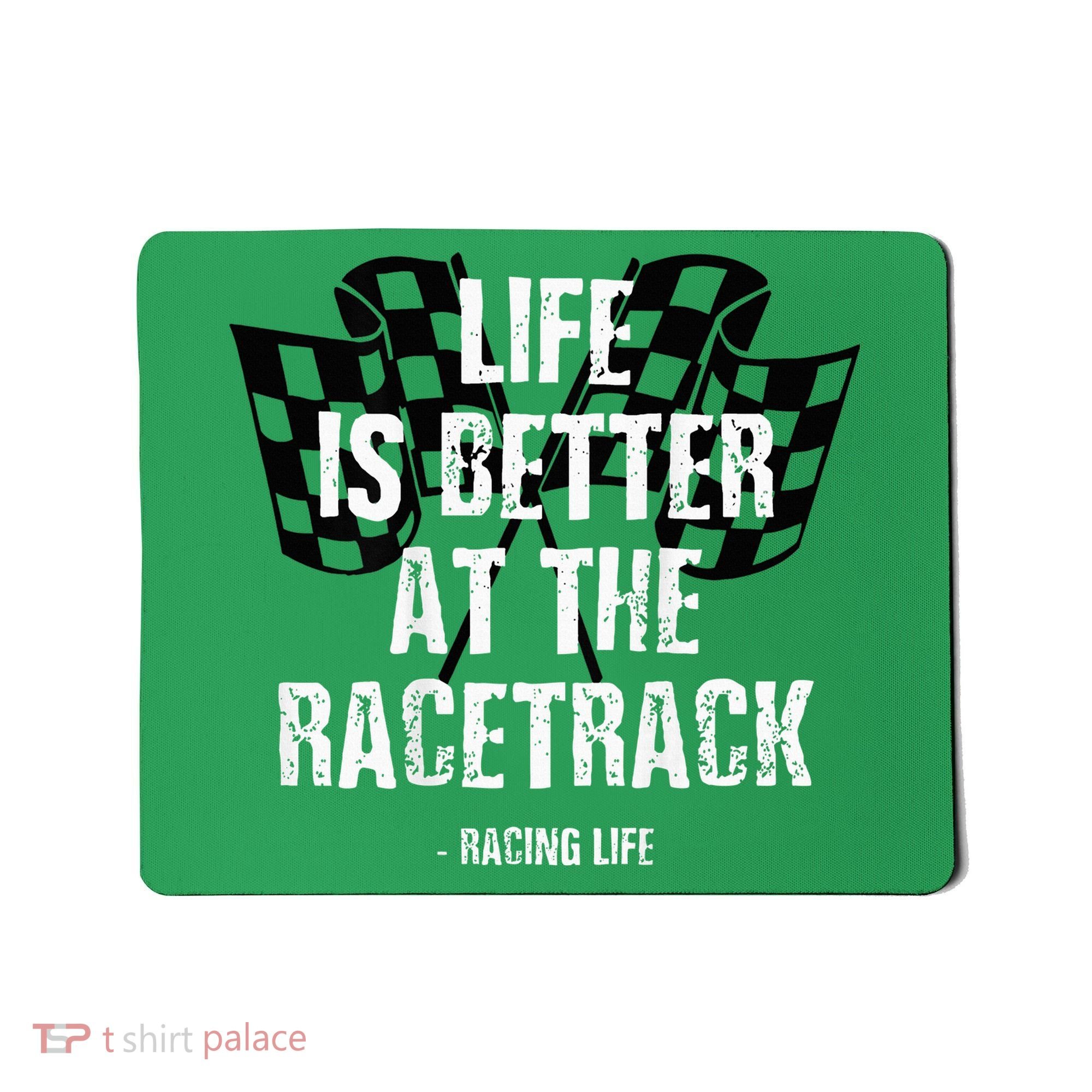 Dirt Track Racing Gear Checker Flag Racing Race Flag Mousepad
