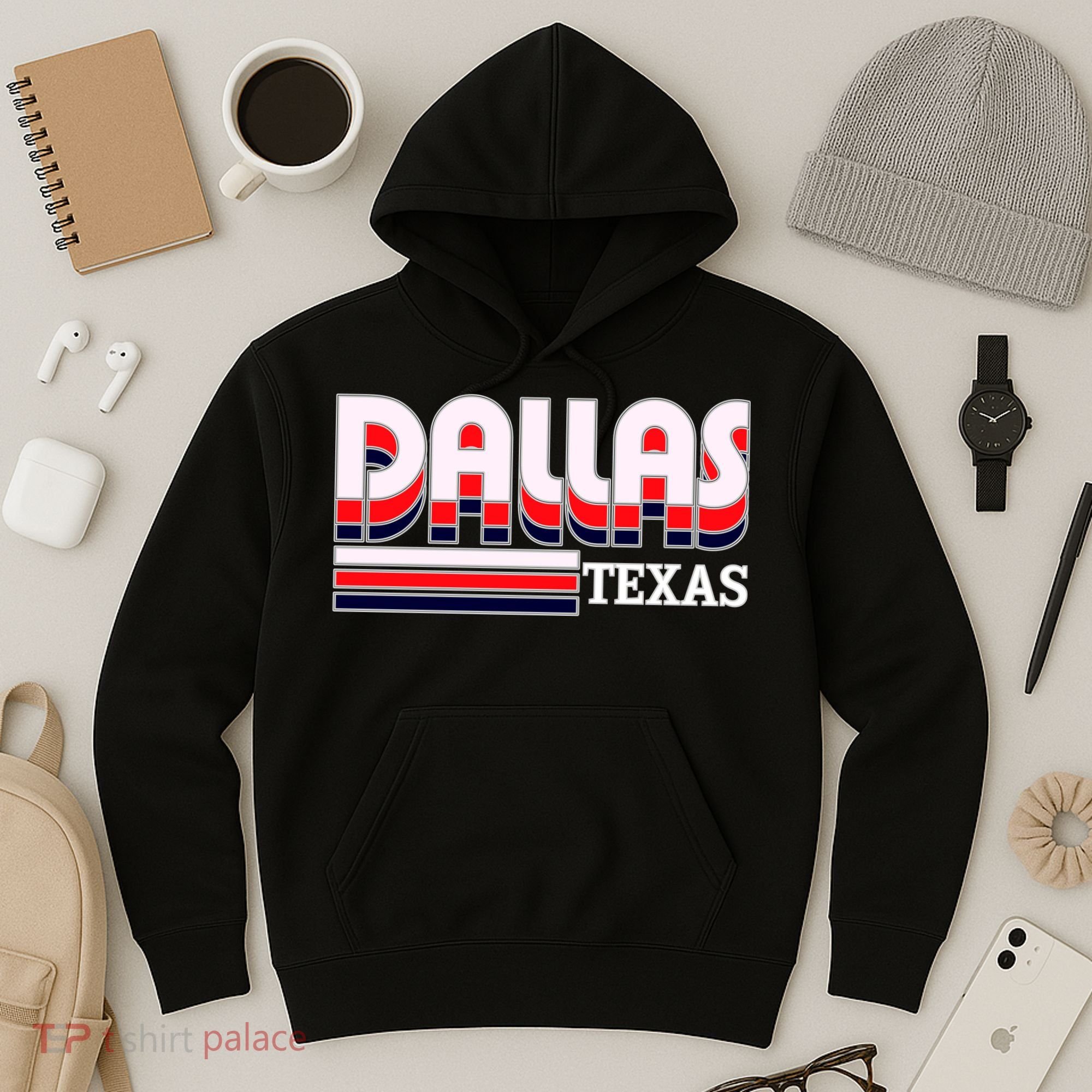 Dallas Triple Retro Logo Hoodie