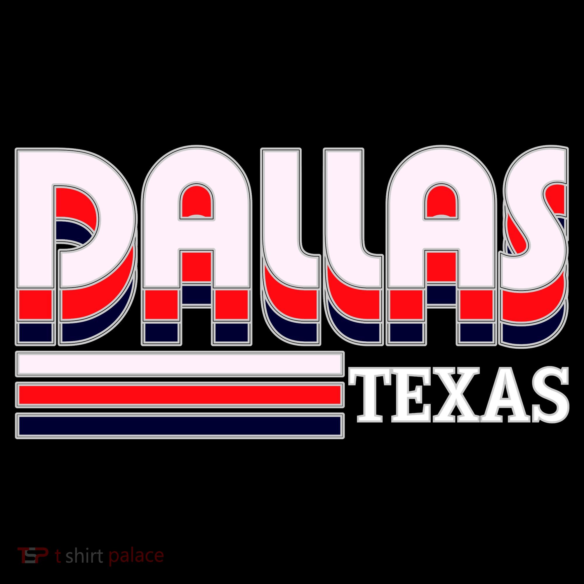 Dallas Triple Retro Logo Polo