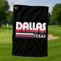Dallas Triple Retro Logo Golf Towel thumb 1