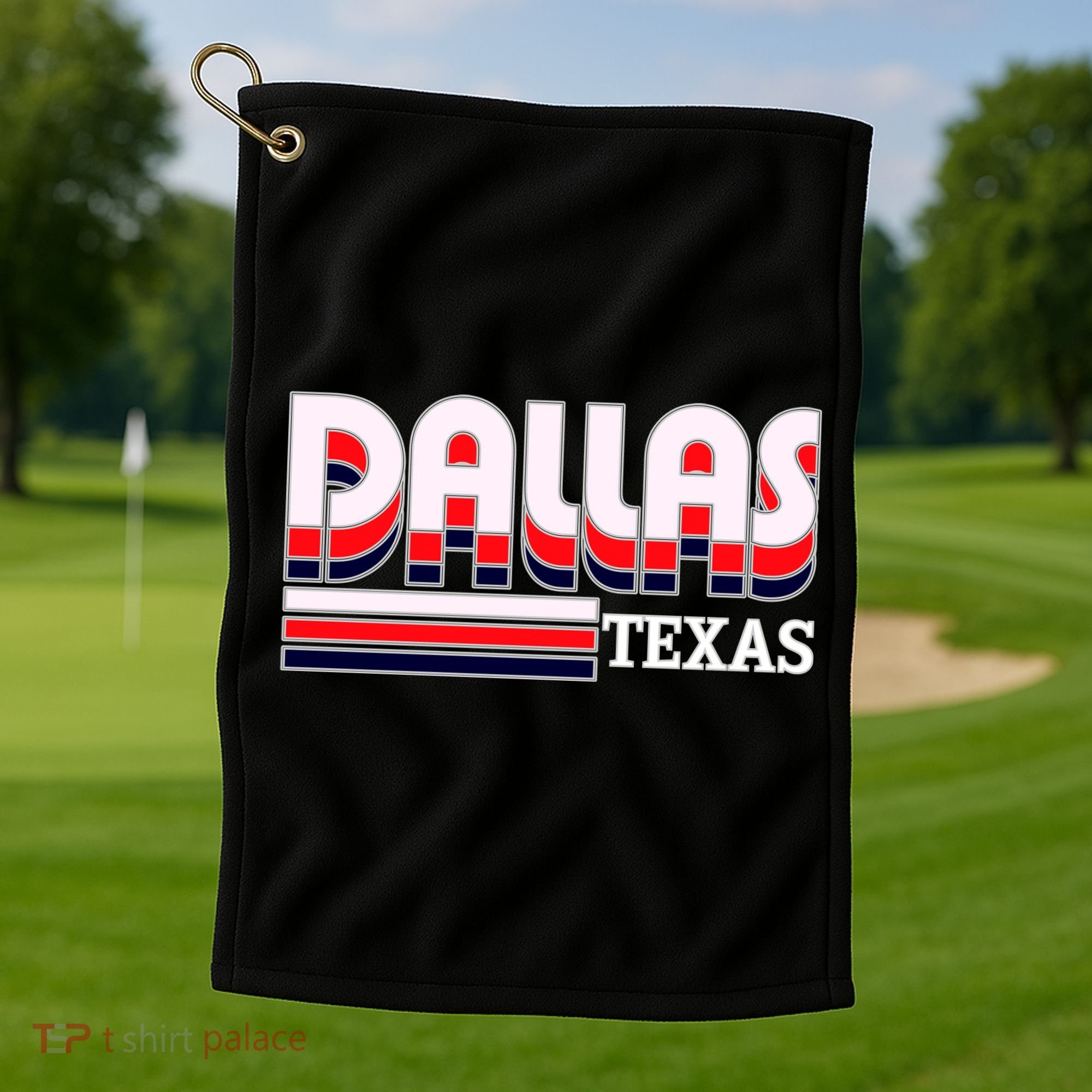 Dallas Triple Retro Logo Golf Towel