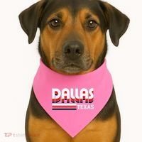 Dallas Triple Retro Logo USA-Made Doggie Bandana thumb 1