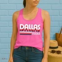 Dallas Triple Retro Logo Women's Tank Top thumb 2