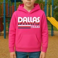 Dallas Triple Retro Logo Kids Hoodie thumb 2