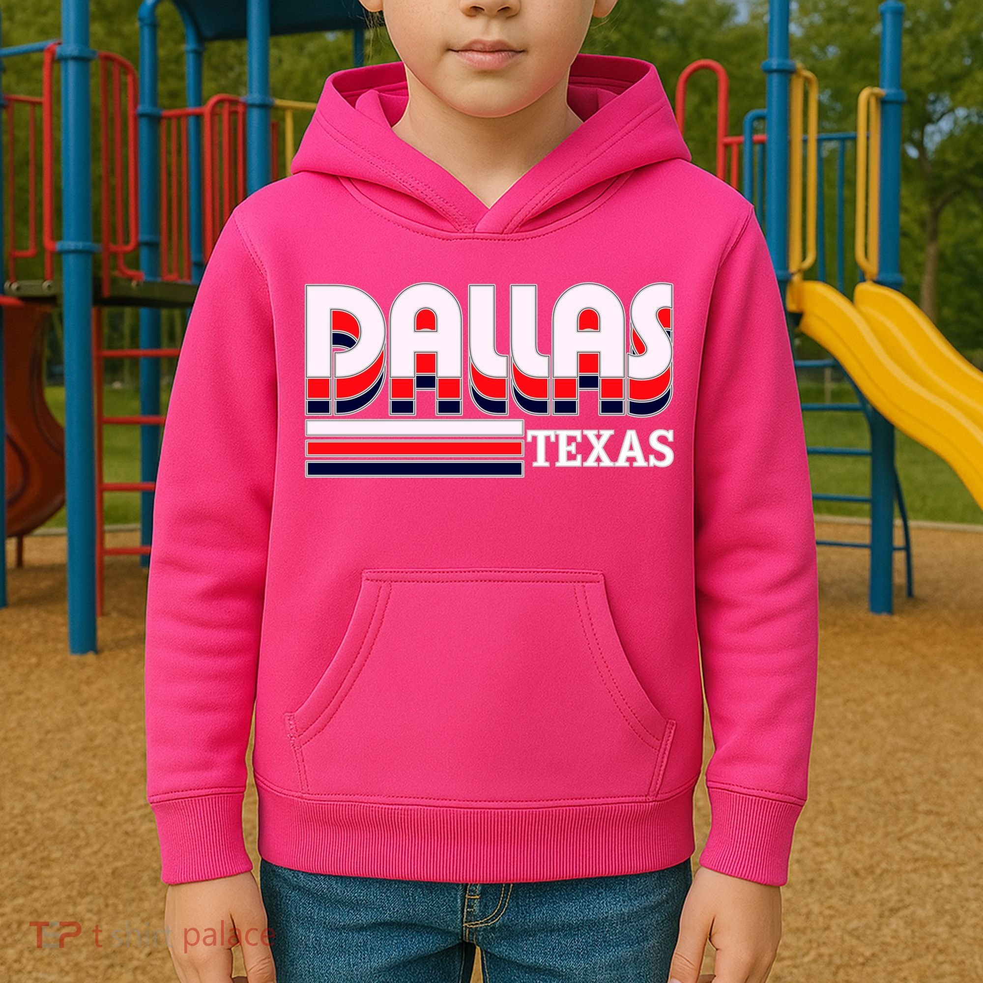 Dallas Triple Retro Logo Kids Hoodie