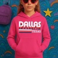 Dallas Triple Retro Logo Kids Hoodie thumb 3