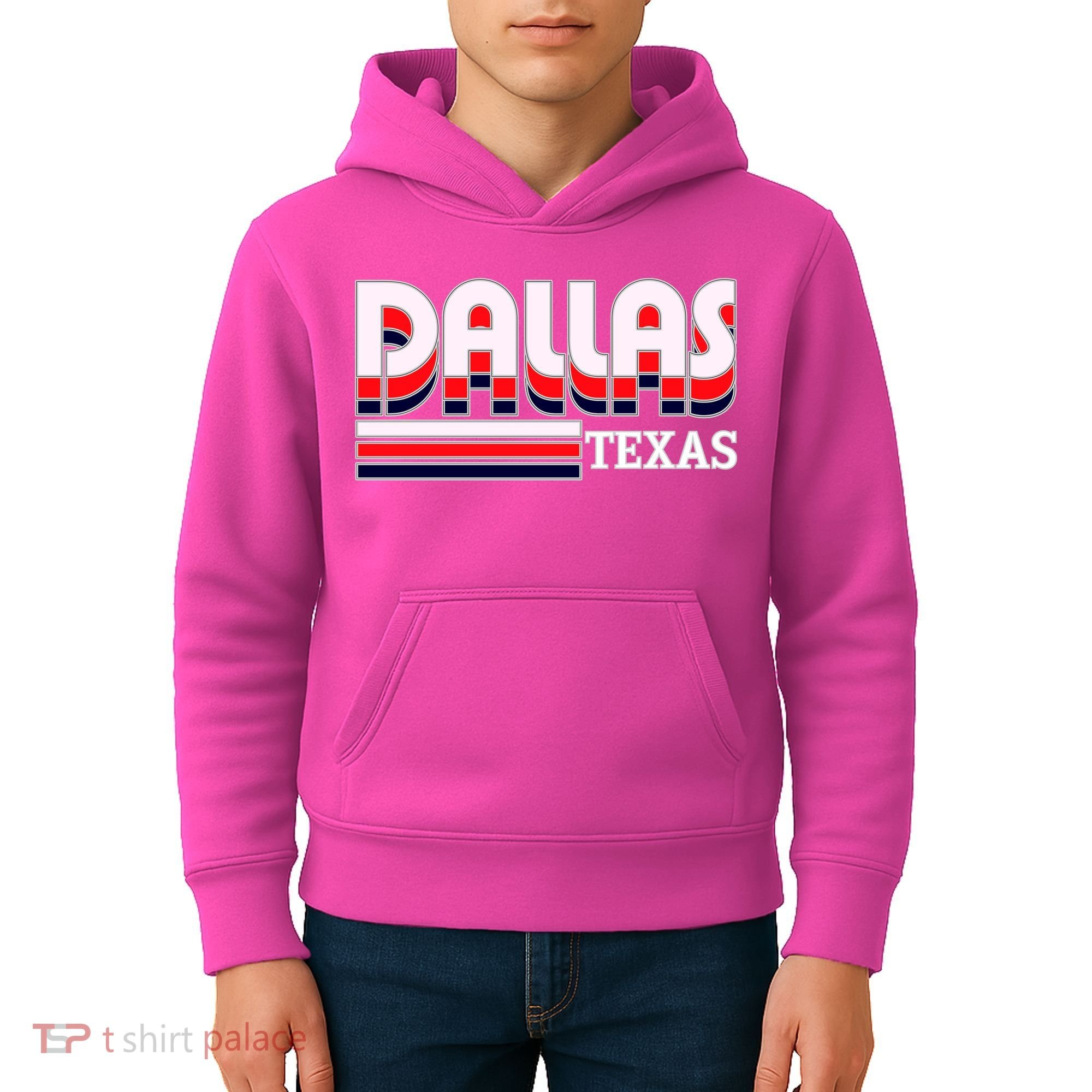Dallas Triple Retro Logo Kids Hoodie