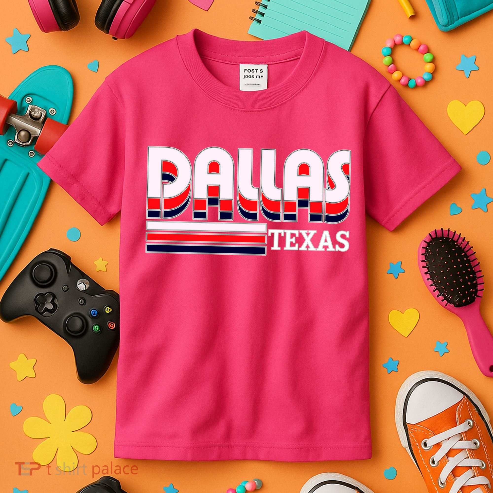 Dallas Triple Retro Logo Kids T-Shirt