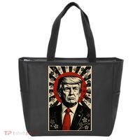 Donald Trump Rising Sun Power Cherry Blossom Propaganda Tote Bag thumb 0
