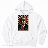 Donald Trump Rising Sun Power Cherry Blossom Propaganda Hoodie thumb 0