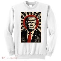 Donald Trump Rising Sun Power Cherry Blossom Propaganda Sweatshirt thumb 0