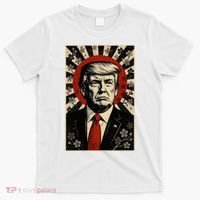 Donald Trump Rising Sun Power Cherry Blossom Propaganda T-Shirt thumb 0