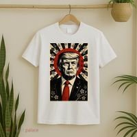 Donald Trump Rising Sun Power Cherry Blossom Propaganda T-Shirt thumb 2
