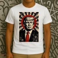 Donald Trump Rising Sun Power Cherry Blossom Propaganda T-Shirt thumb 3