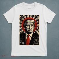 Donald Trump Rising Sun Power Cherry Blossom Propaganda T-Shirt thumb 5
