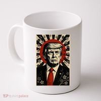Donald Trump Rising Sun Power Cherry Blossom Propaganda Coffee Mug thumb 0