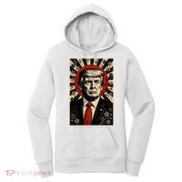 Donald Trump Rising Sun Power Cherry Blossom Propaganda Women's Hoodie thumb 0