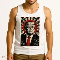 Donald Trump Rising Sun Power Cherry Blossom Propaganda Tank Top thumb 3