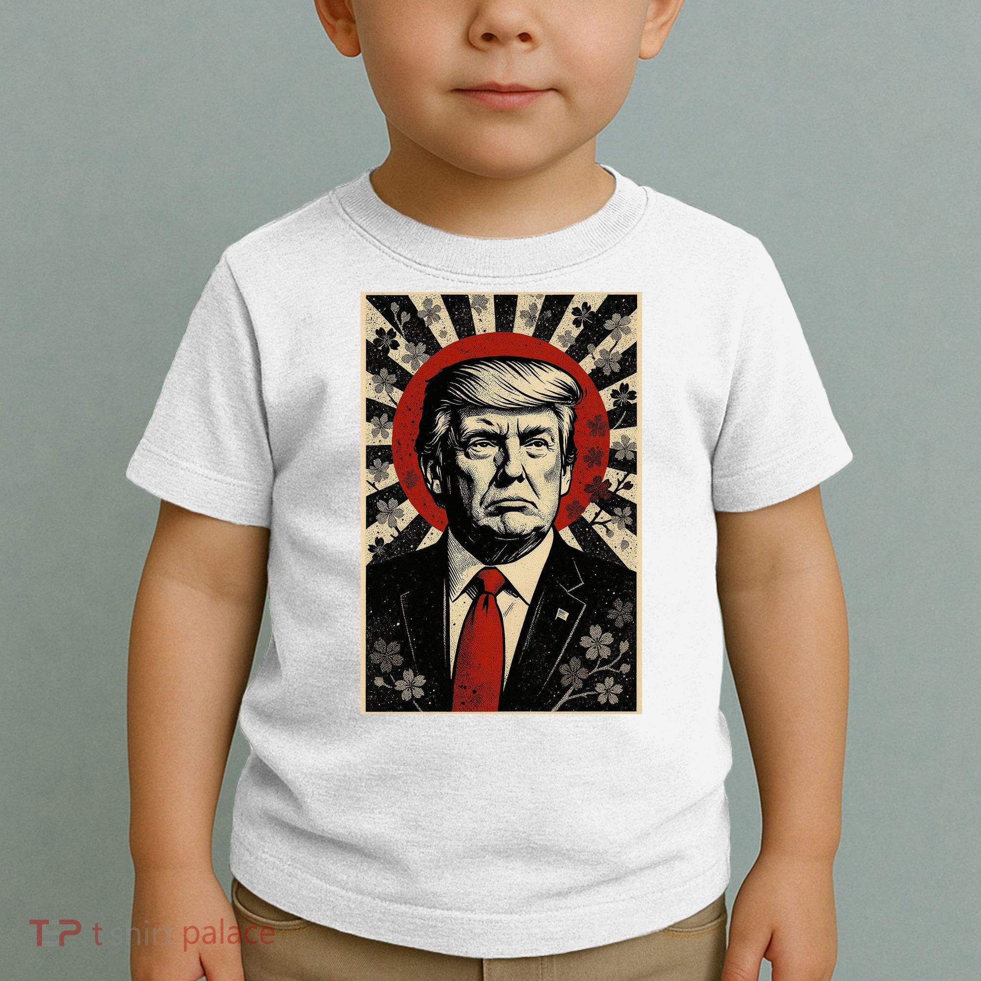 Donald Trump Rising Sun Power Cherry Blossom Propaganda Toddler T-Shirt