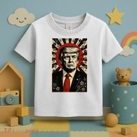 Donald Trump Rising Sun Power Cherry Blossom Propaganda Toddler T-Shirt thumb 3