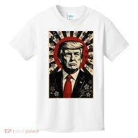 Donald Trump Rising Sun Power Cherry Blossom Propaganda Kids T-Shirt thumb 0