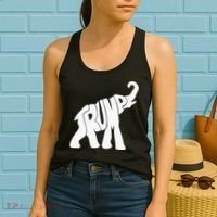 Donald Trump Republican Elephant Trump Supporter President Women's Tank Top thumb 2