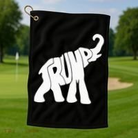 Donald Trump Republican Elephant Trump Supporter President Golf Towel thumb 1