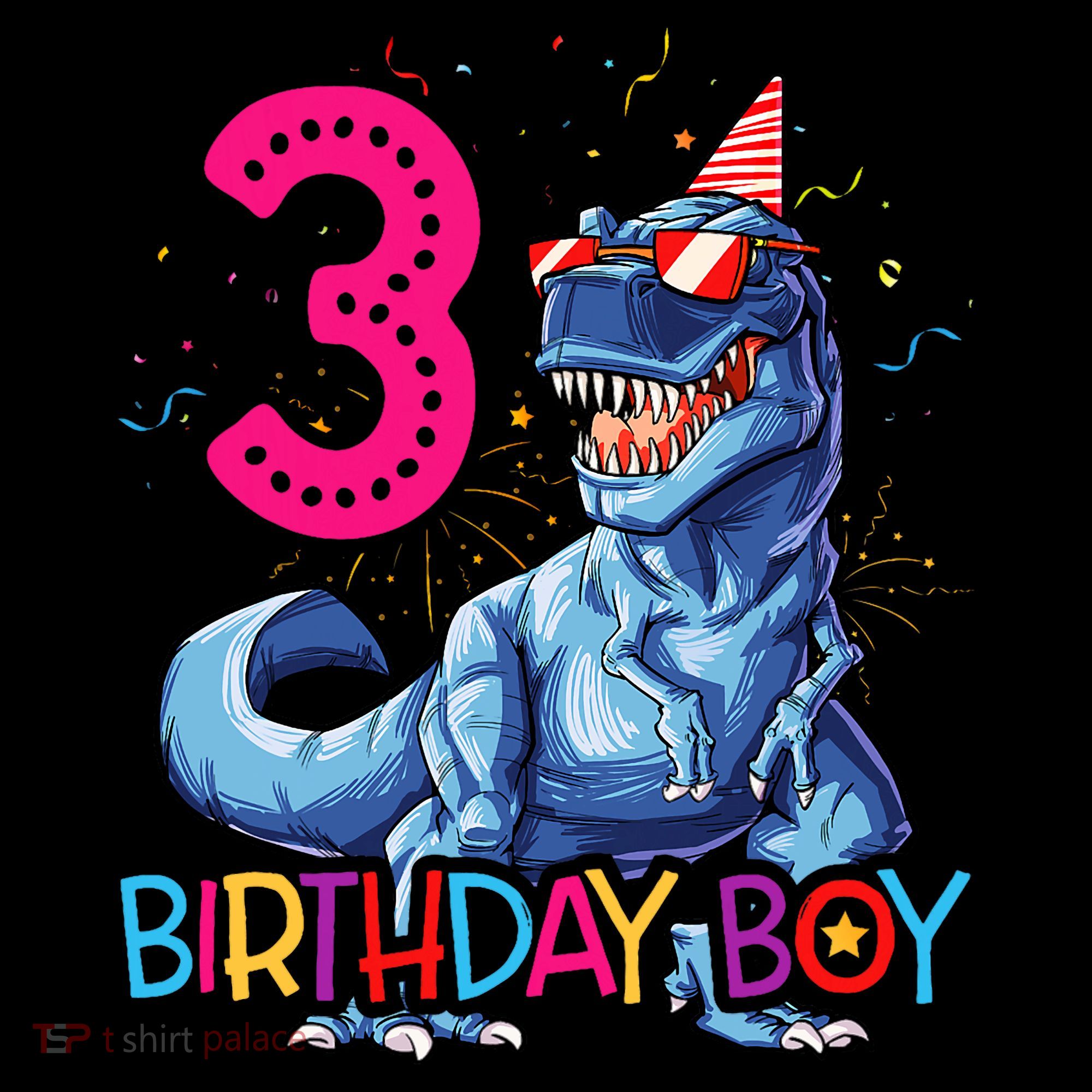 Dinosaur T Rex 3 Year Old 3rd Birthday Backpack