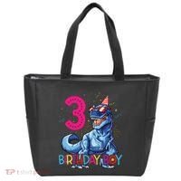 Dinosaur T Rex 3 Year Old 3rd Birthday Tote Bag thumb 0