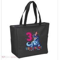 Dinosaur T Rex 3 Year Old 3rd Birthday Tote Bag thumb 2