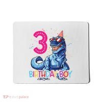 Dinosaur T Rex 3 Year Old 3rd Birthday Mousepad thumb 0