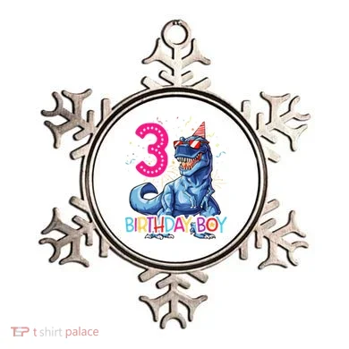 Dinosaur T Rex 3 Year Old 3rd Birthday Ornament